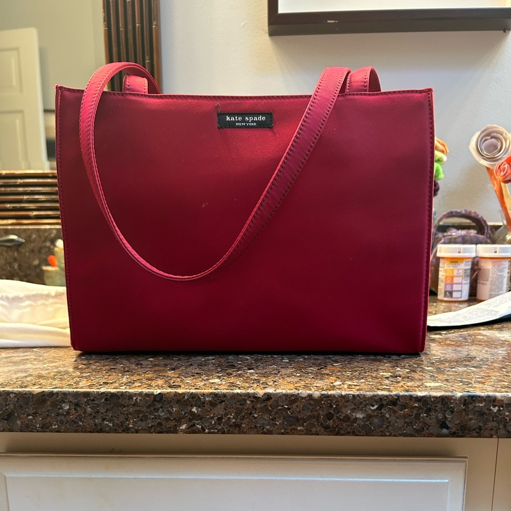 Kate Spade Satin red shoulder bag